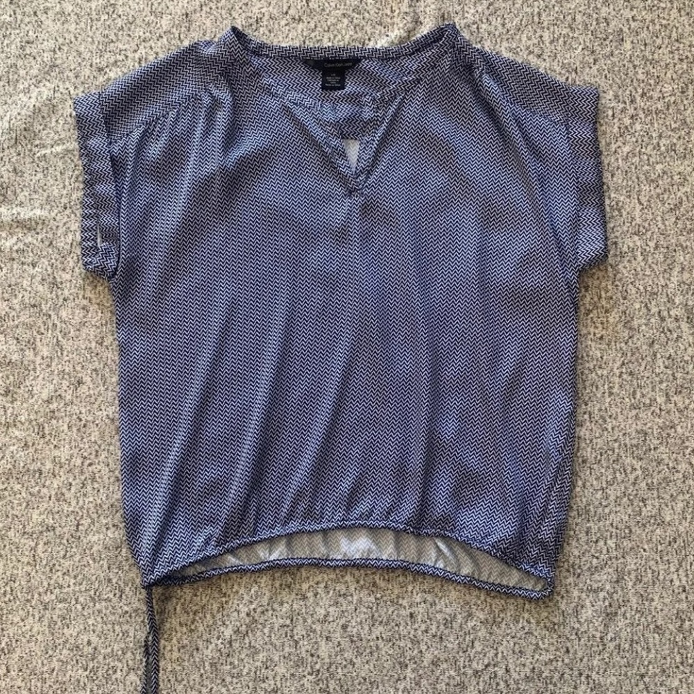 Calvin Klein Tie Blouse